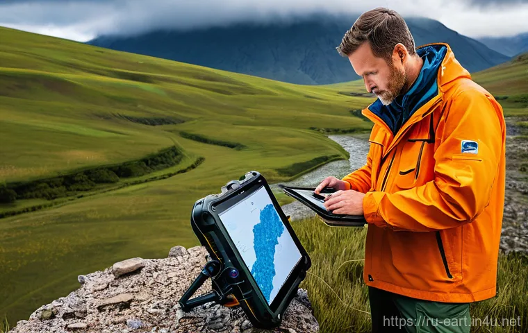 지구과학자 연구 기술 트렌드 - **Prompt: AI and Big Data in Geosciences**
    "A brilliant, diverse female geoscientist, in her lat...